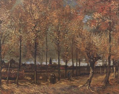 Vincent Van Gogh Lane with Poplars (nn04) china oil painting image